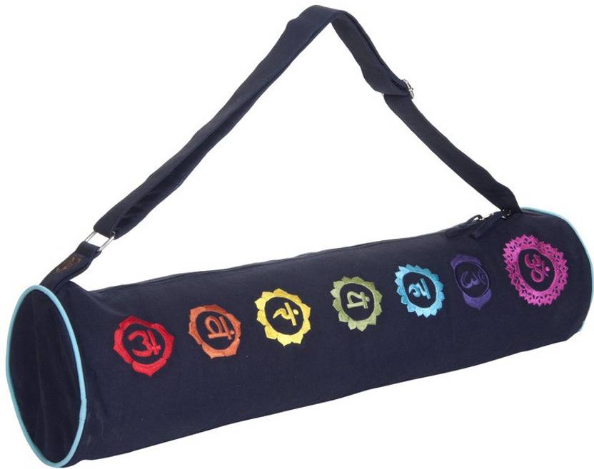 Kanyoga Cotton Hemp Mix Fabric Seven Colorful Chakra Printed Yoga