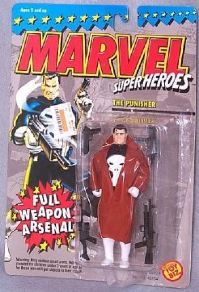 Toybiz Marvel Super Heroes Punisher In Trenchcoat - Marvel Super