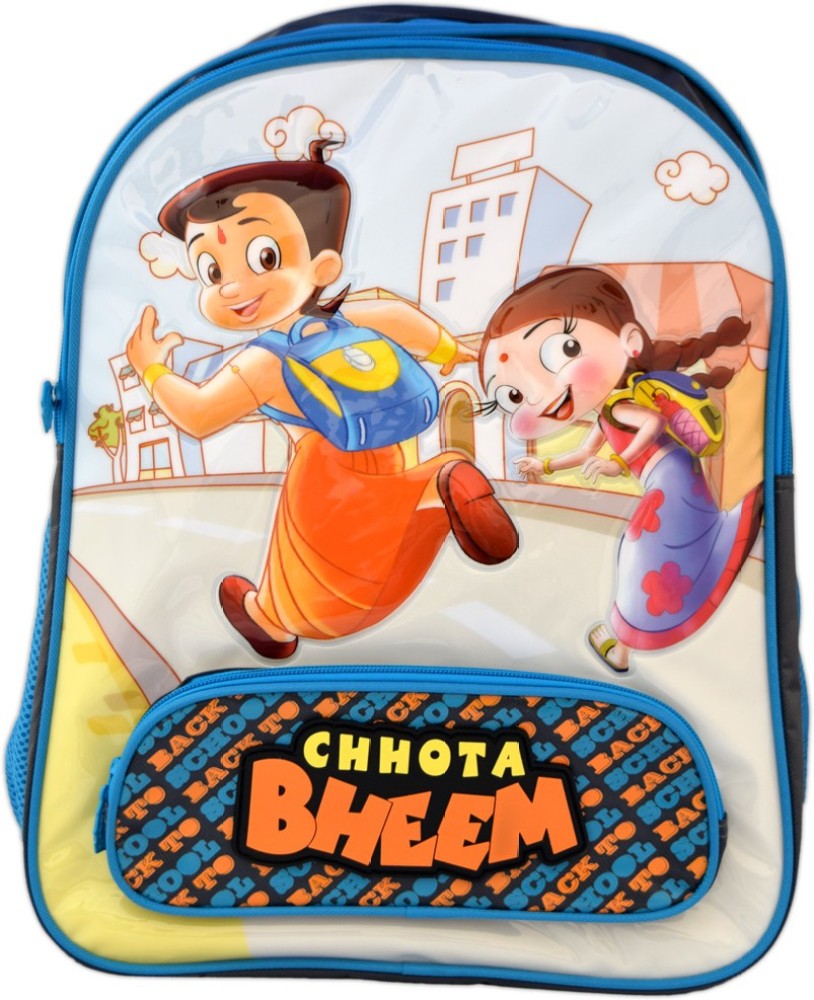 Buy Chhota Bheem Kung Fu Dhamaka 14 inch Yellow School Bag Online