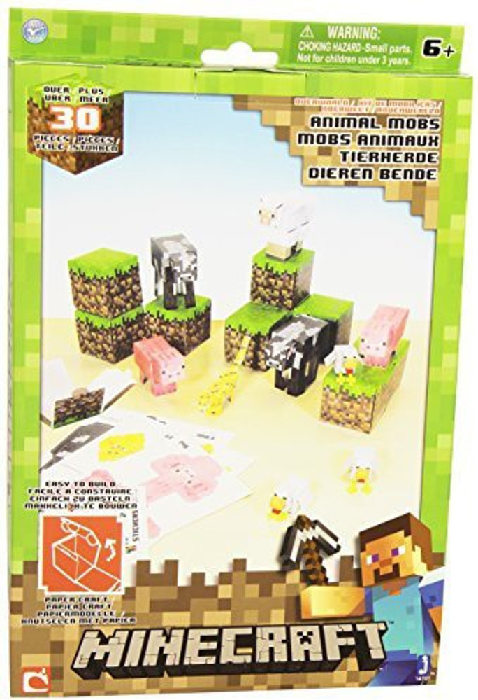 Minecraft Papercraft Animal Mobs Set (Over 30 Pieces) , New, Free Shipping