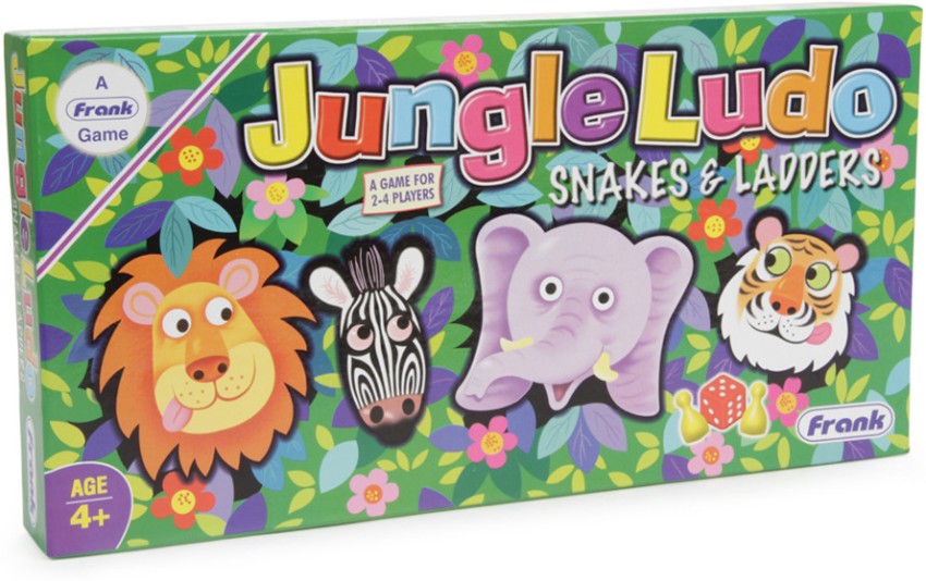 Frank Jungle Ludo And Snakes & Ladders Board Game For 4 Year Old Kids And  Above