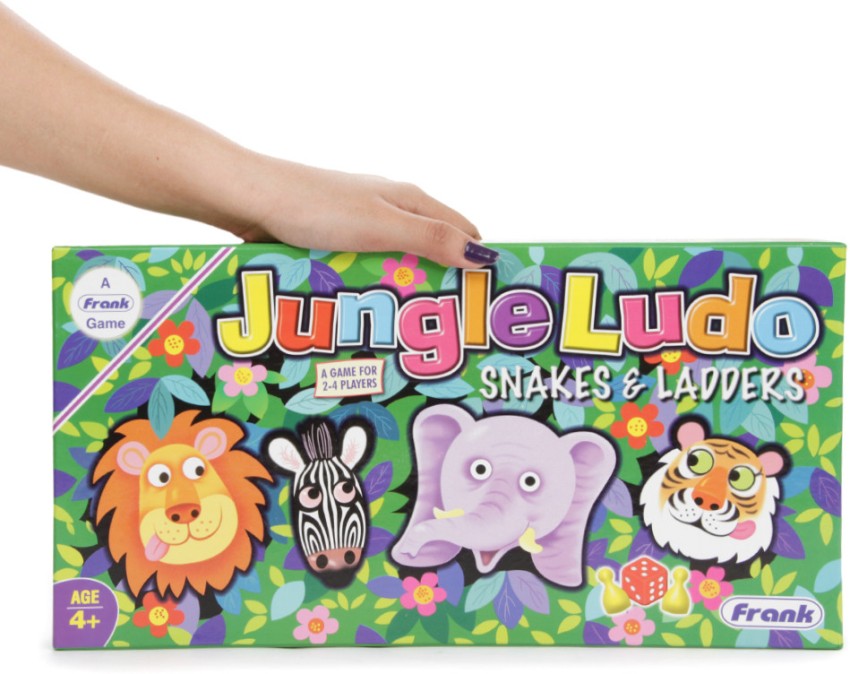 Frank Jungle Ludo And Snakes & Ladders Board Game For 4 Year Old Kids And  Above