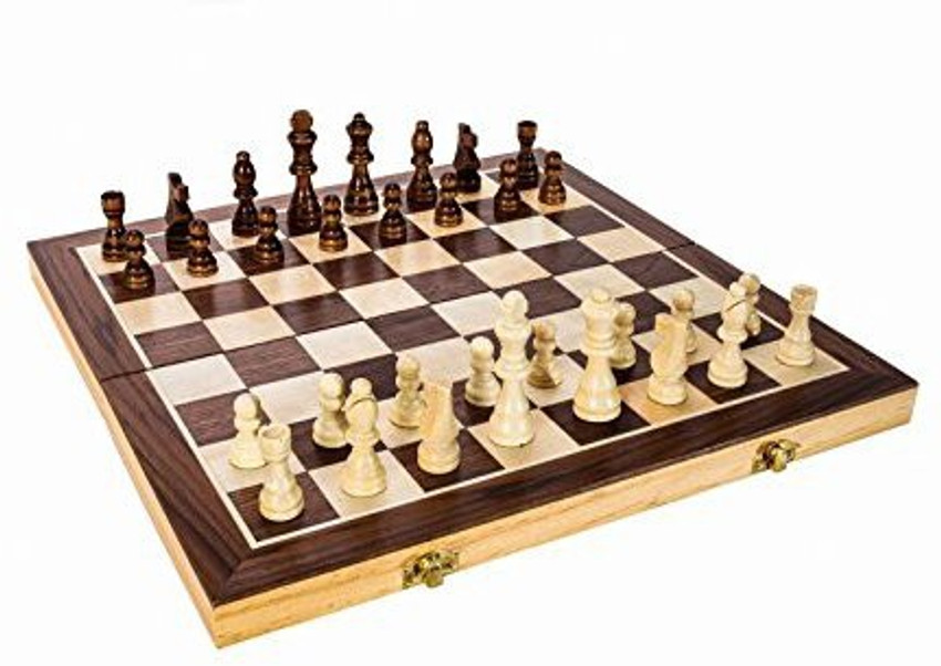 Classic Games Wood Chess Set Board & 32 Game Pieces