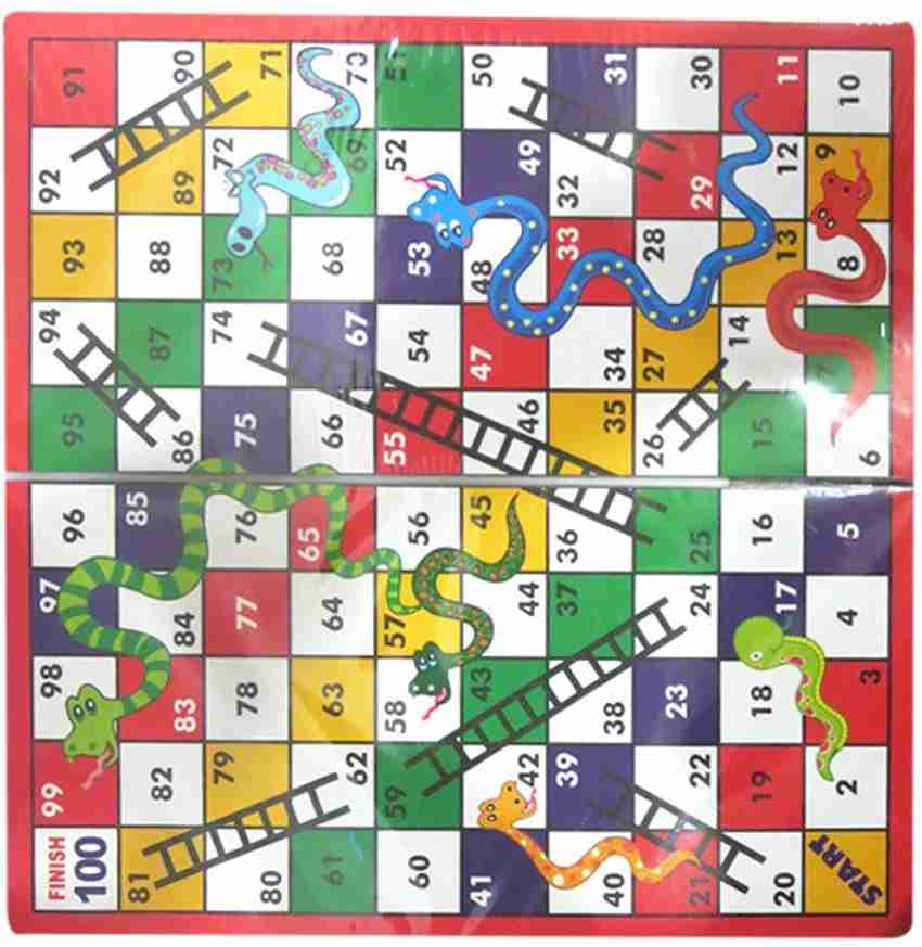 Buy LandVK's 2 in 1 Ludo and Snake and Ladder Board Game, Multicolor (Snake  Ladder and Ludo) Online at Low Prices in India 