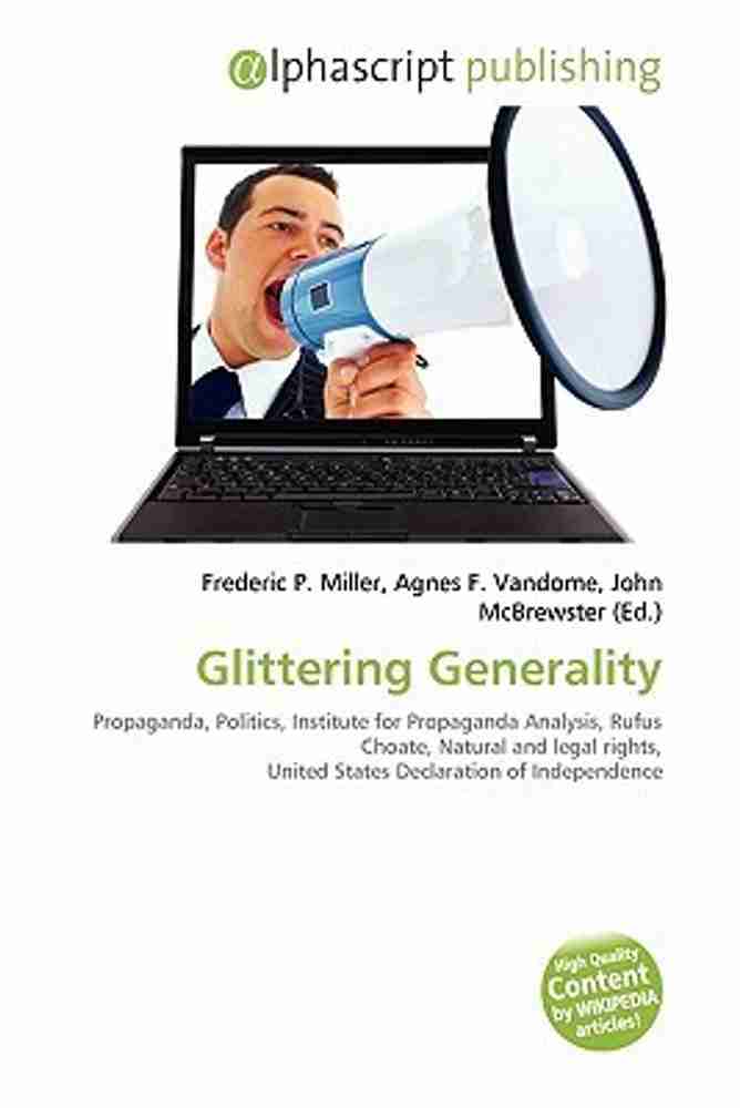 Glittering Generalities Political Ads