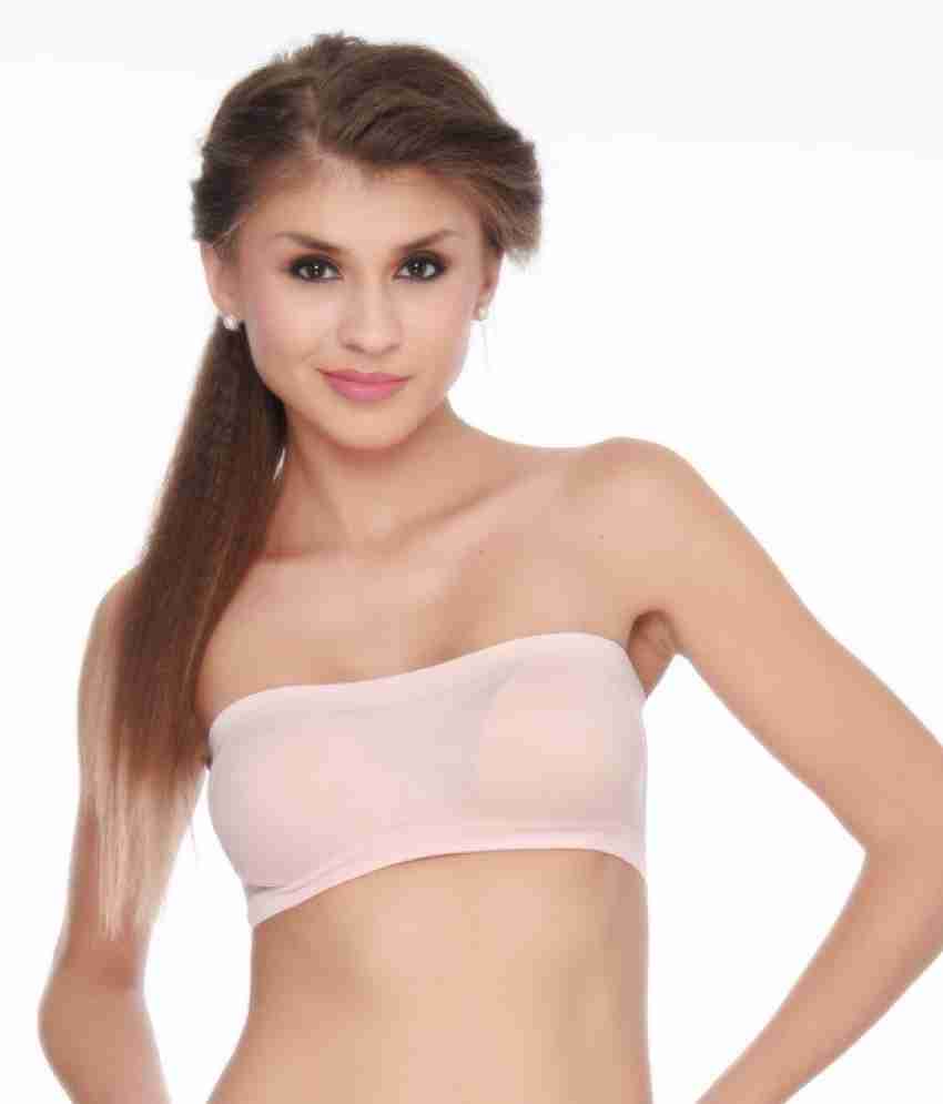 Piftif Women Bandeau/Tube Non Padded Bra - Buy RED BABYPINK YELLOWW Piftif  Women Bandeau/Tube Non Padded Bra Online at Best Prices in India