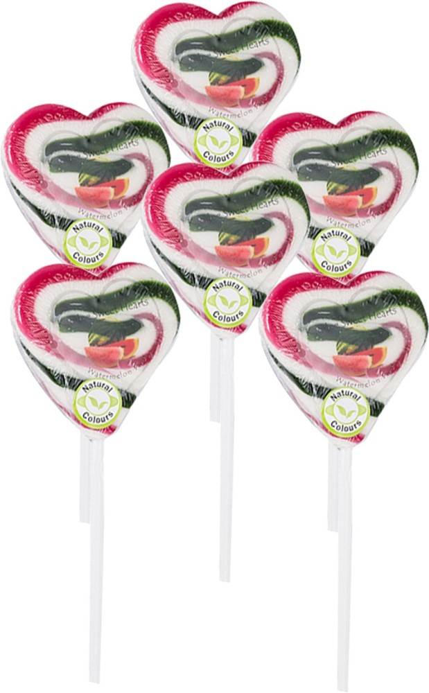 Watermelon Heart Lollipop Candy