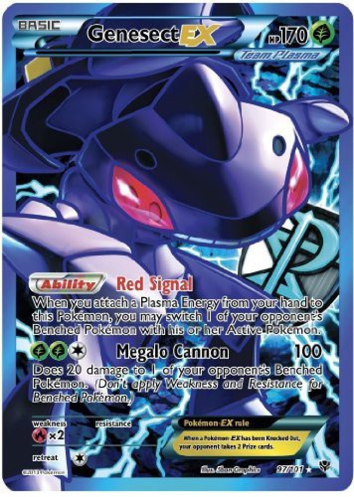 POKEMON Genesect Ex Plasma Blast 97/101 Full Art Rare - Genesect Ex Plasma  Blast 97/101 Full Art Rare . shop for POKEMON products in India.