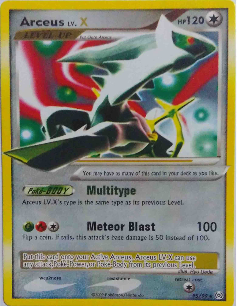 Arceus LV.X 95/99 Pokémon card from Arceus for sale at best price