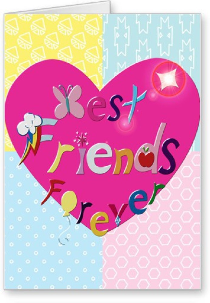 Best Friends Day Friends Forever Glitter Graphic, Greeting