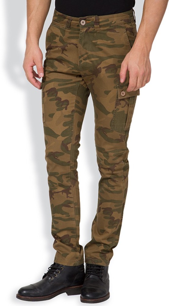 Buy The Indian Garage Co Men Green Slim Fit Cargos Trousers  Trousers for  Men 21186524  Myntra
