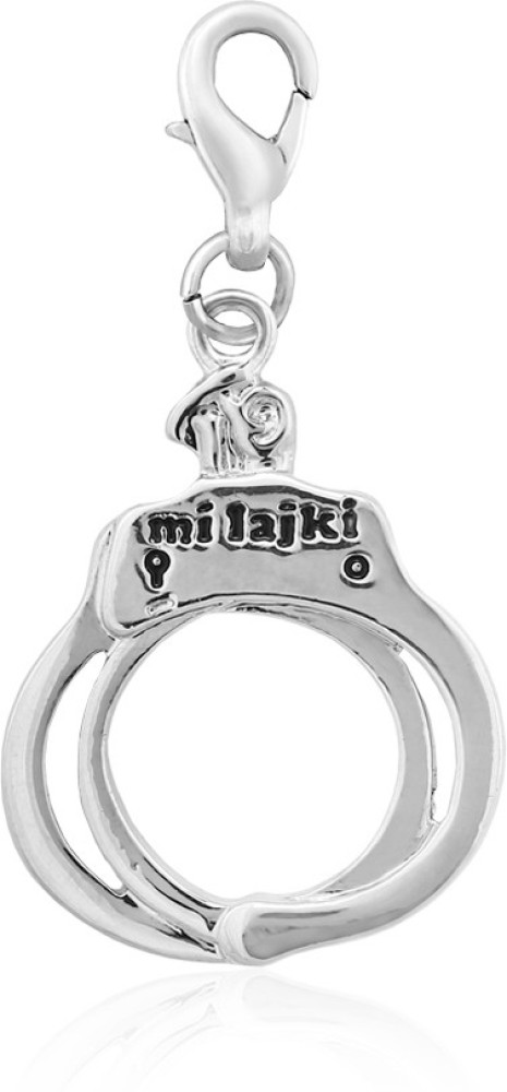 Sterling Silver Handcuffs Charm | TheCharmWorks.com