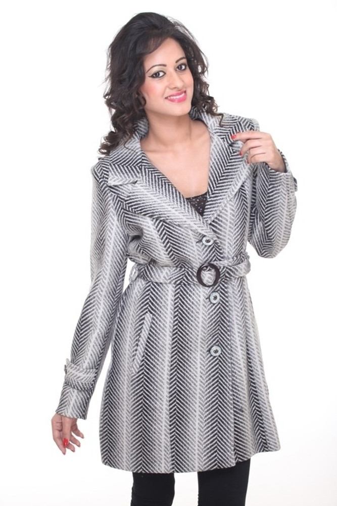TRUFIT Tweed Solid Coat - Buy Black 