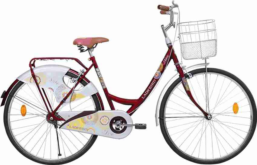 BSA Lady Bird Shine 26 S S Burgundy 26 T Girls Cycle Womens Cycle