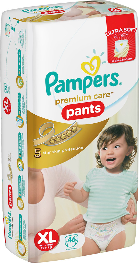 Buy Pampers Premium Care Pant Style Baby Diapers XLarge XL 144 Count  1217kg Allin1 with 360 Cottony Softness Diapers Online at Low Prices in  India  Amazonin