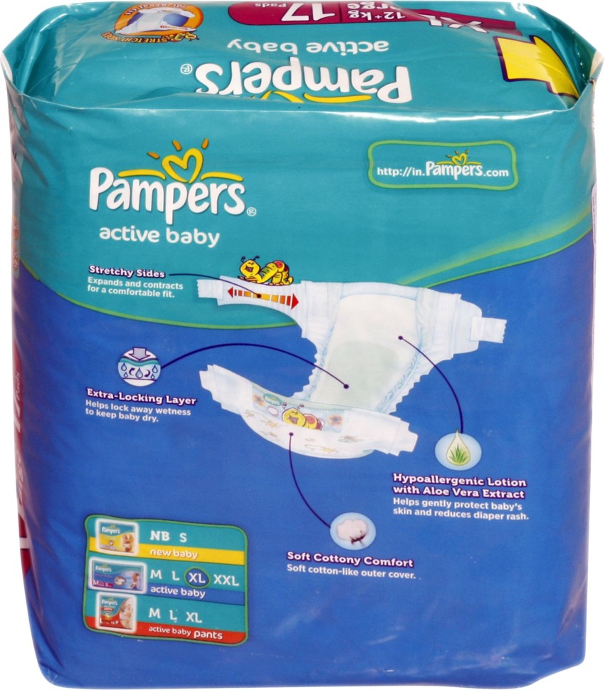 Buy pampers active baby pants xl 20 diaper 1 online at Lowest Prices in  India  pinhealthcom  Pin Health