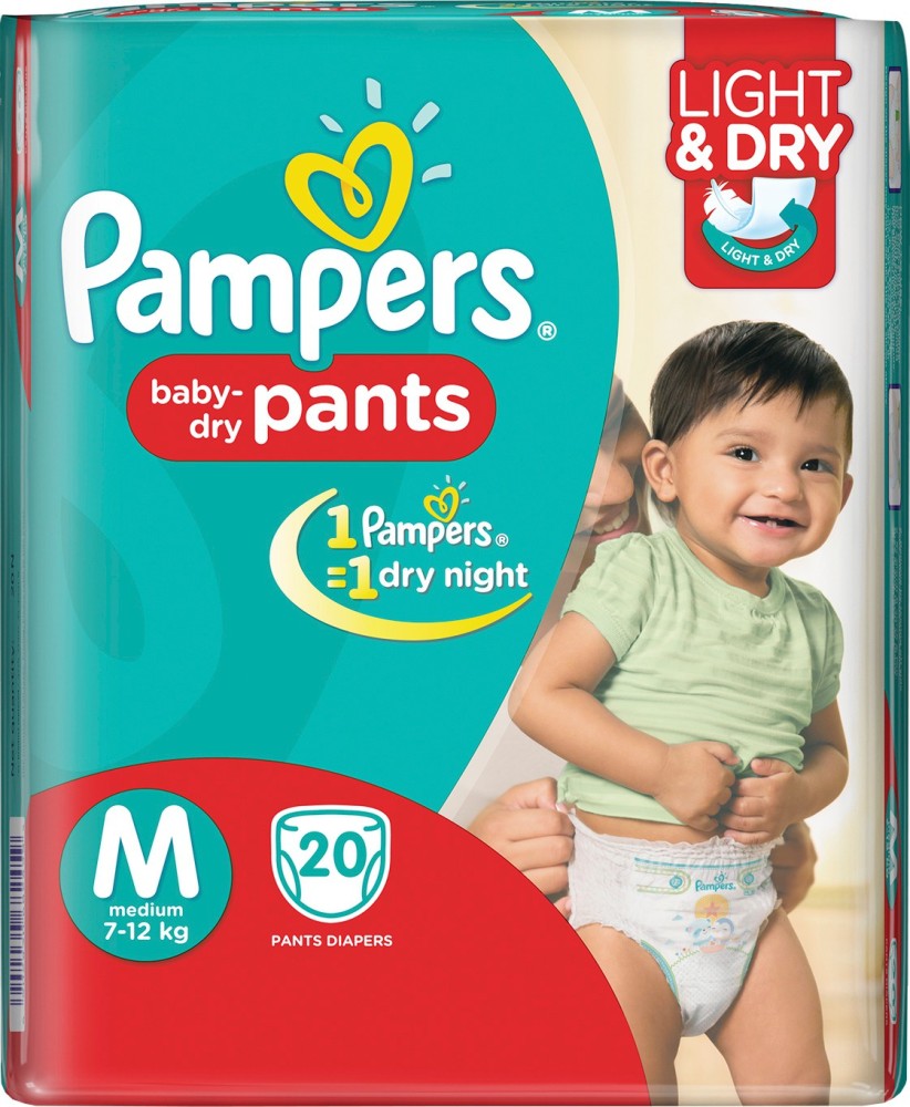 Buy Pampers Premium Care Pants Jumbo 54's Medium Online - Lulu Hypermarket  India
