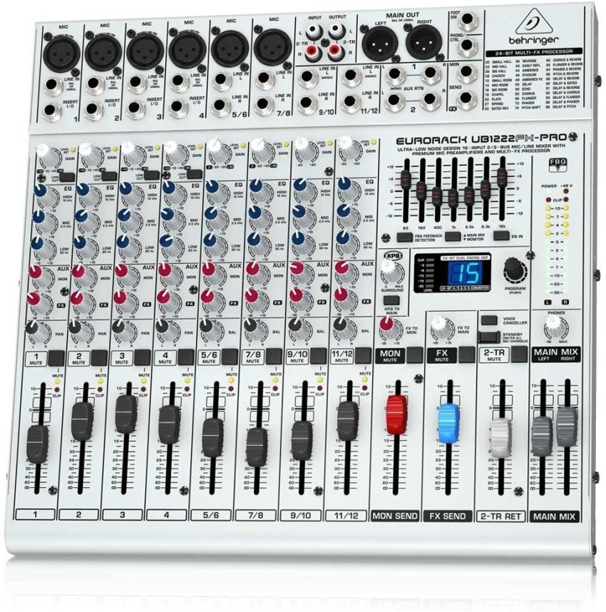 Behringer Eurorack Ub1222fx-Pro Wired DJ Controller Price in India