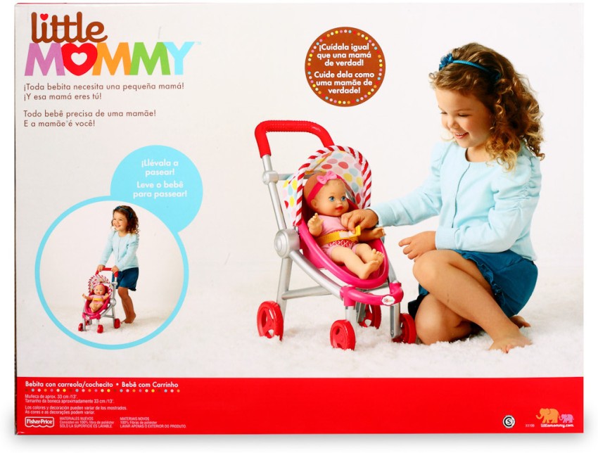 FISHER-PRICE Little Mommy - Bebita Doll With Stroller - Little Mommy - Bebita Doll With Stroller . shop for FISHER-PRICE products India. for 3 - 6 Kids. | Flipkart.com