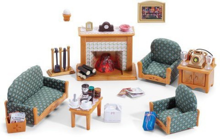 sylvanian deluxe living room set