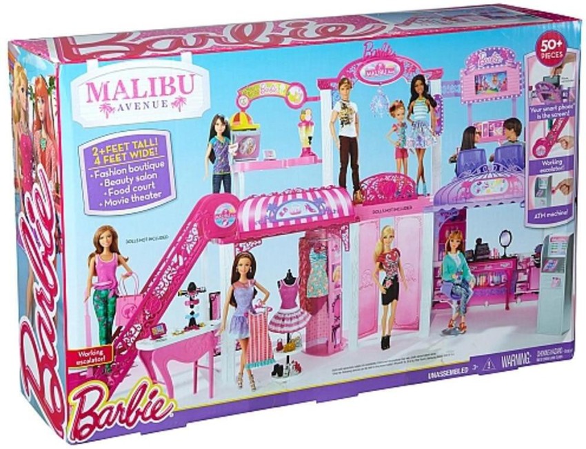 barbie mall playset