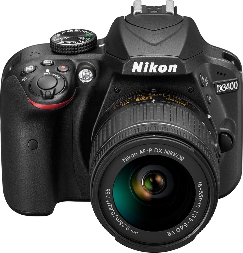 NIKON D3400 DSLR Camera Body with Single Lens: AF-P DX NIKKOR 18