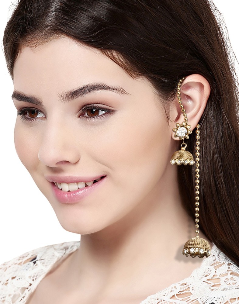 Buy Pearl Dejhoor Earrings by HOUSE OF TUHINA at Ogaan Online Shopping Site