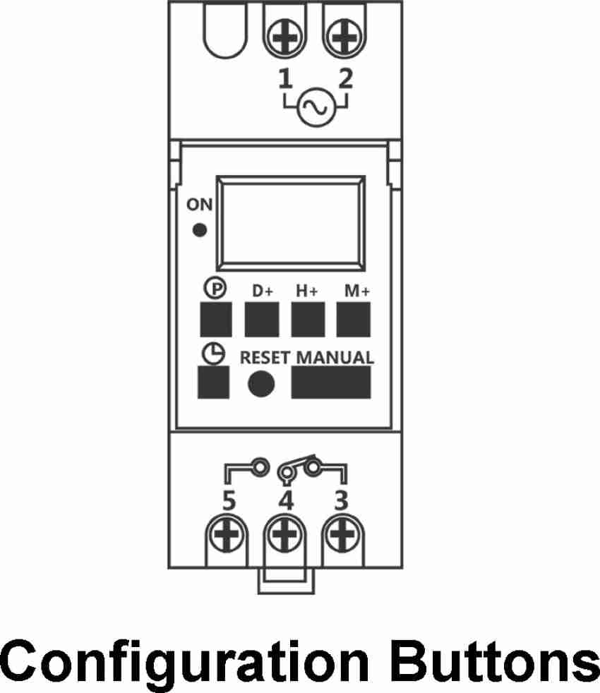 Tm-613 Control Power Timer Switch, Digital LCD Power Programmable Timer Time  Sw