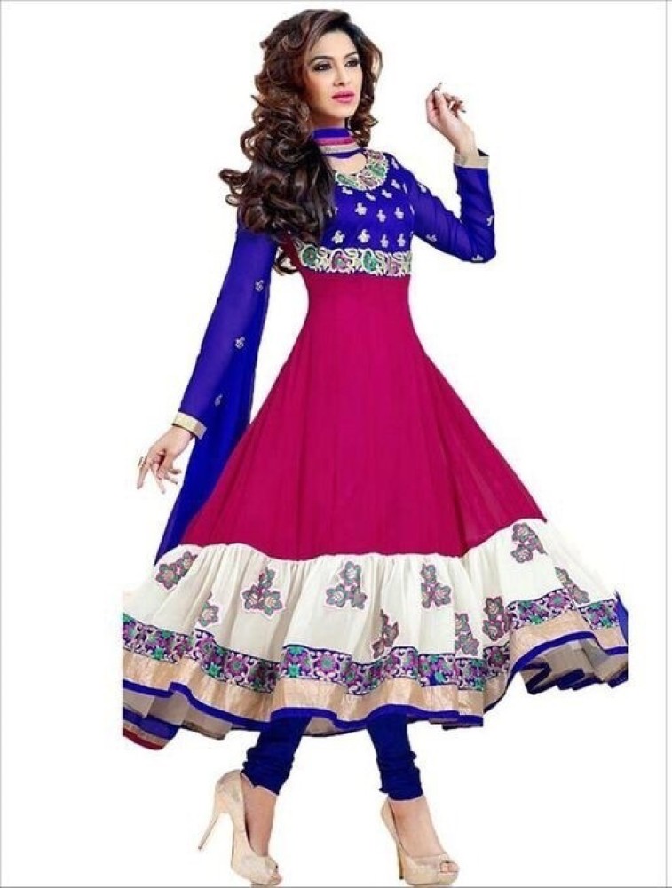 56 OFF on Aryan Fashion Store Georgette Embroidered Salwar Suit  MaterialUnstitched on Flipkart  PaisaWapascom