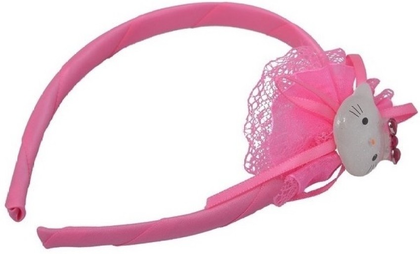 OOMPH Hair Bands  Buy OOMPH Pink Satin Silk Hello Kitty Cartoon Knotted Hair  Band Online  Nykaa Fashion