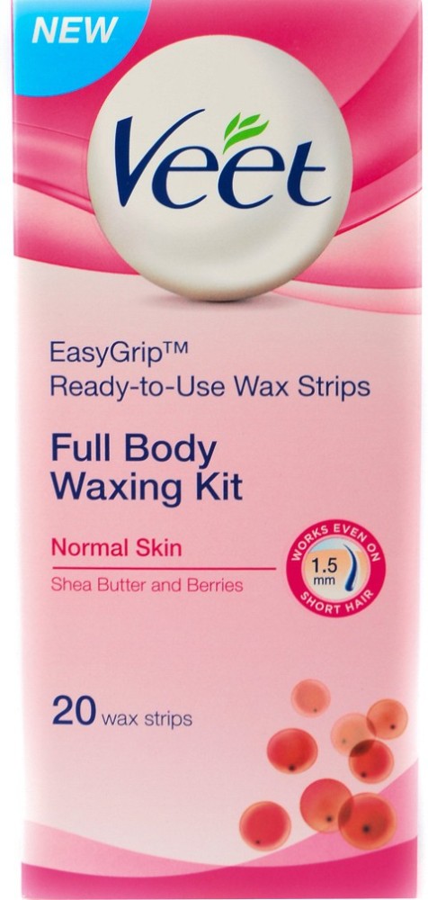 Veet Hair Removal Cream 25gm With Shills Body Wax Strips 20 Strips