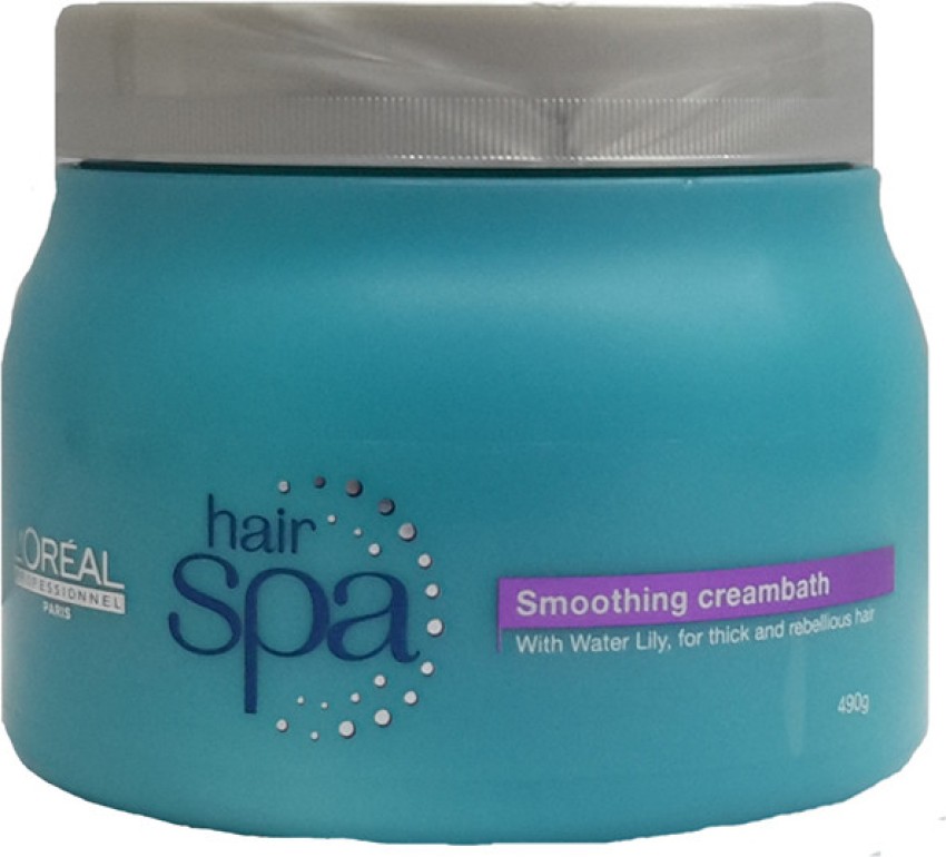 LOREAL Hair Spa Smoothing Creambath Dry Hair with Water Lily 490g Hair Spa  Treatment Beauty Real