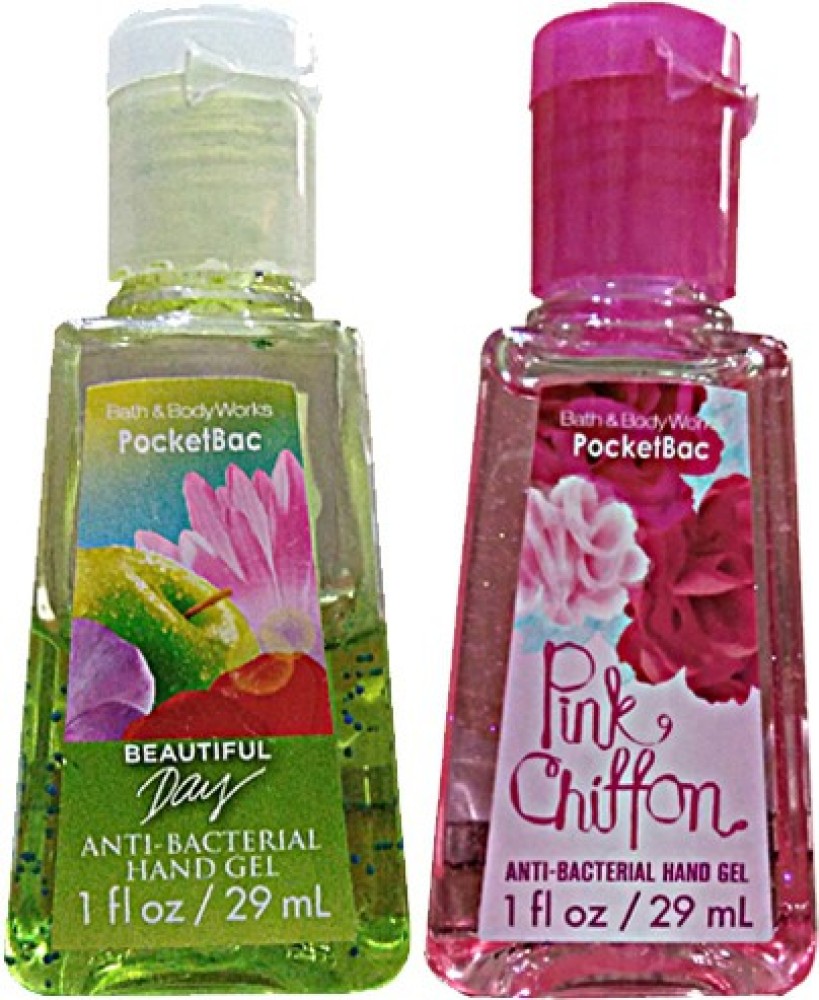 bath and body works pink chiffon hand sanitizer