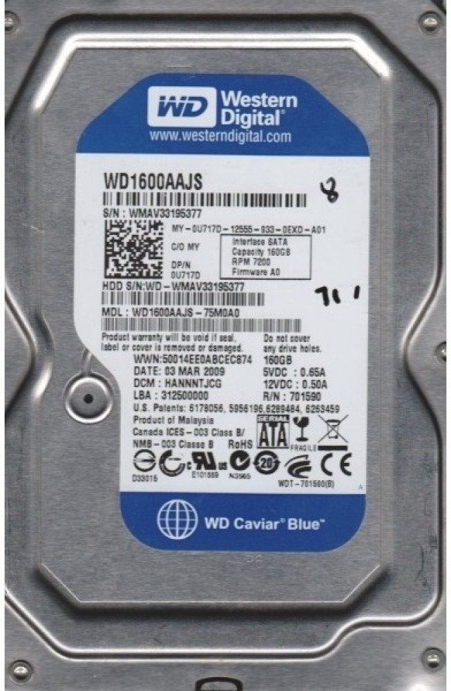 WD Caviar 160 GB Desktop Internal Hard Disk Drive (HDD