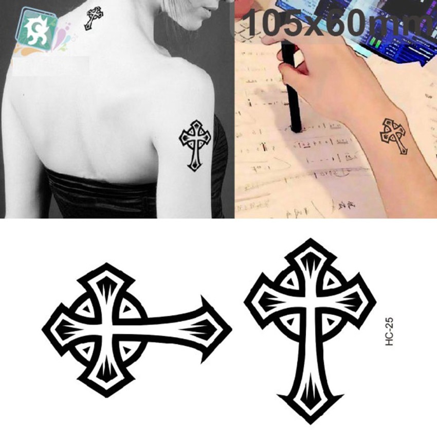 310 Black Cross Tattoo Designs Stock Photos HighRes Pictures and Images   Getty Images