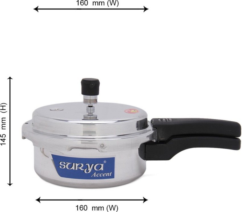 surya accent induction bottom 3 l induction bottom pressure cooker