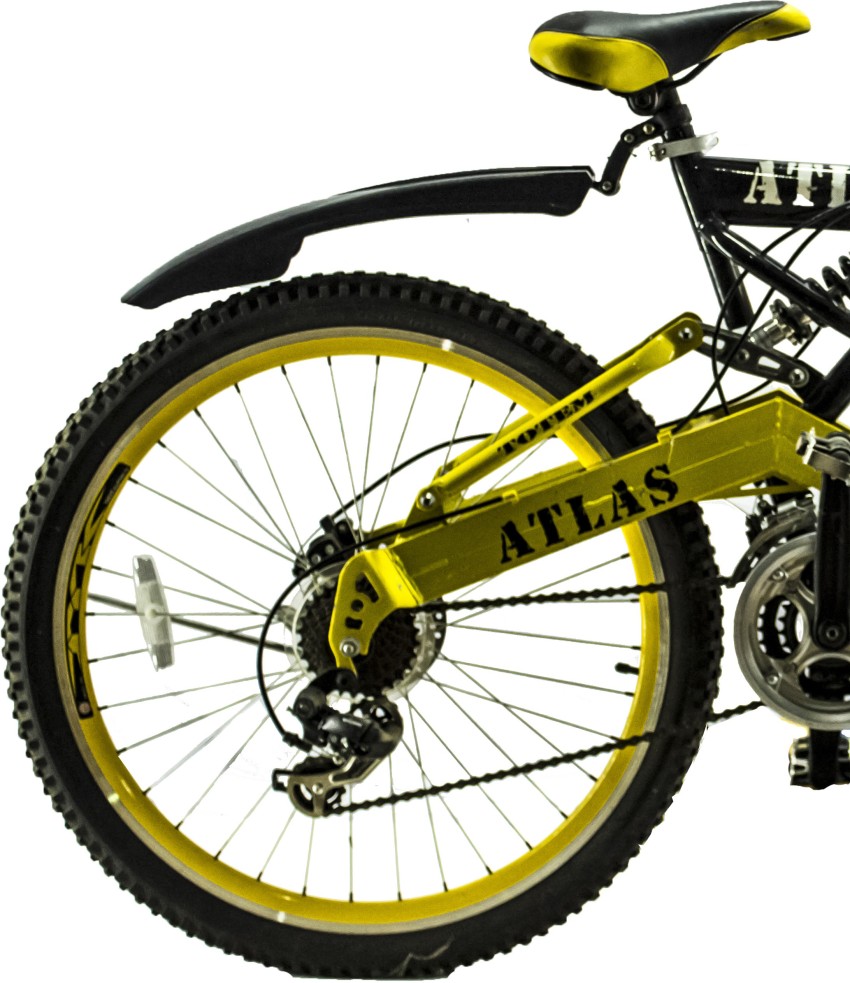 ATLAS Tottem 26 Inches 21 Speed Black and Yellow 26 T Mountain Cycle Price in India