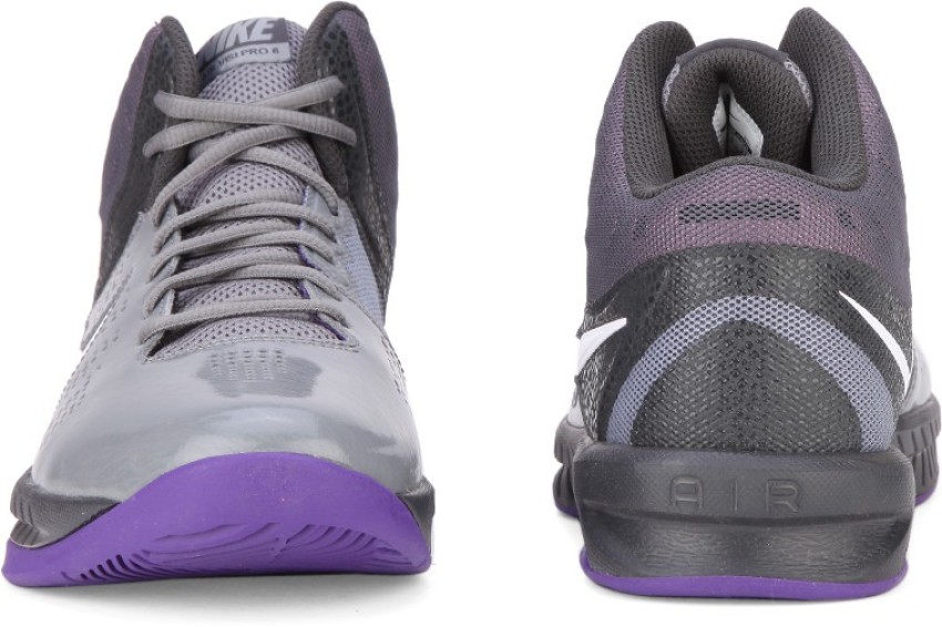 Nike Air Visi Pro Vi Basketball Shoes For Men - Buy Grey Purple Color Nike  Air Visi Pro Vi Basketball Shoes For Men Online At Best Price - Shop Online  For Footwears