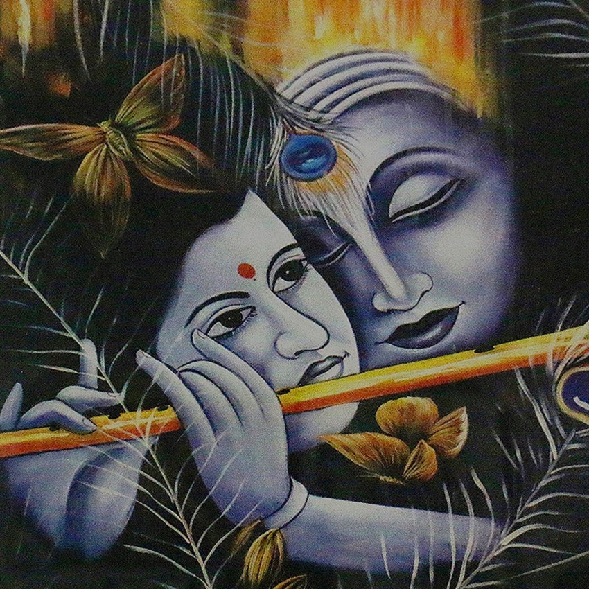 glass paintings of radha krishna outline