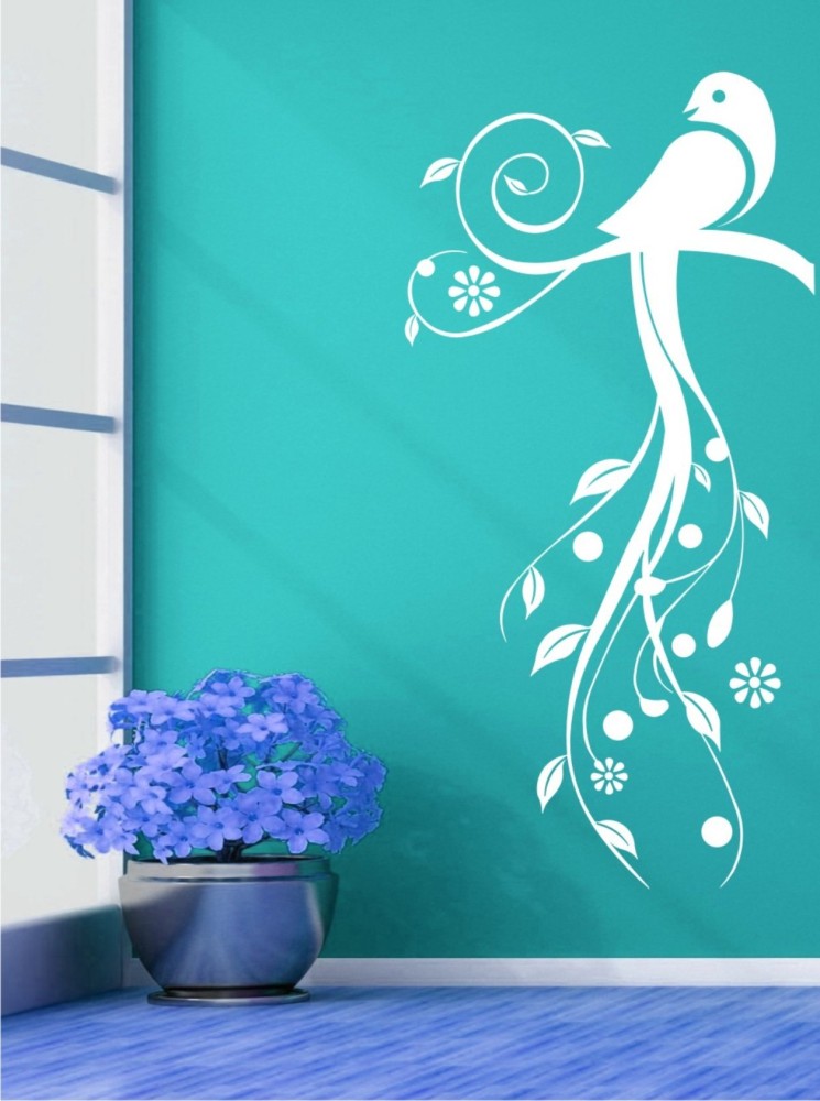 Buy Asmi Collections PVC Wall Stickers Tree Birds and Cage Online at Low  Prices in India 