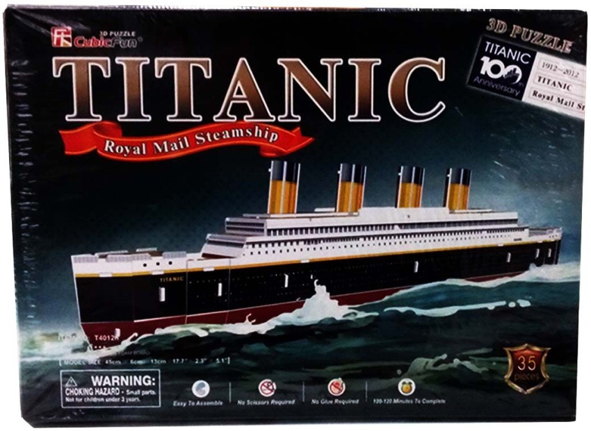 Kidoz Kingdom CUBICFUN 3D PUZZLE TITANIC 35 PCS - CUBICFUN 3D PUZZLE TITANIC  35 PCS . shop for Kidoz Kingdom products in India. 