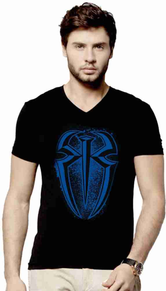 wwe tshirts Printed V Neck Blue, Black T-Shirt - Buy tshirts Printed Men V Neck Blue, Black T-Shirt at Best Prices in India | Flipkart.com