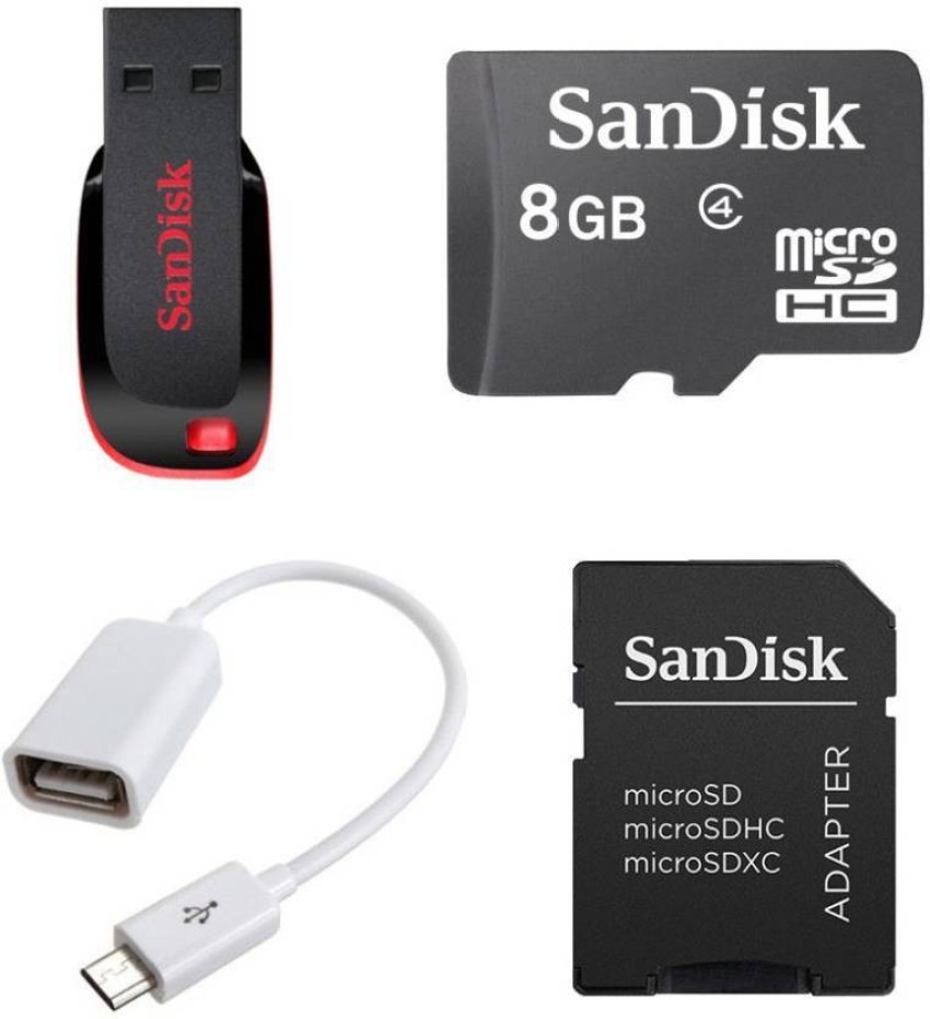 MicroSD Card & Adapter 8GB, Accessories