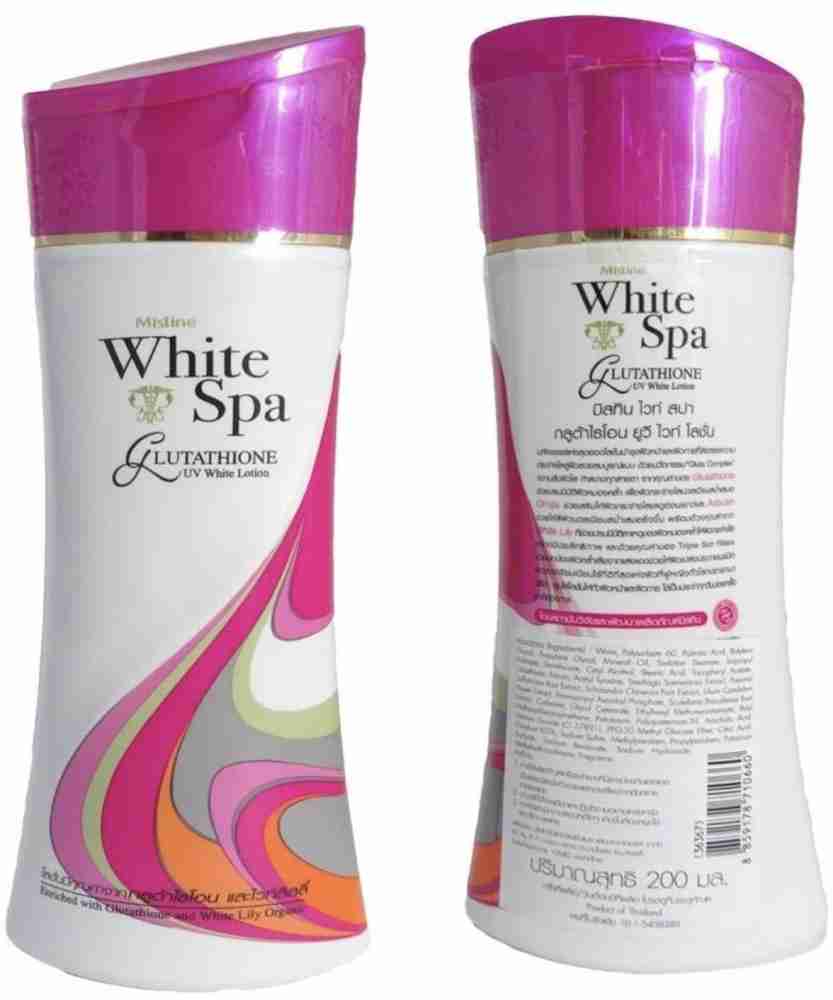 White spa. Mistine White Spa. Mistine White Spa Glutathione UV White Lotion. Лосьон для тела Mistine с глутатионом 200 мл. Mistine лосьон для тела с глютатином White Spa Glutathione White Lotion 200мл.