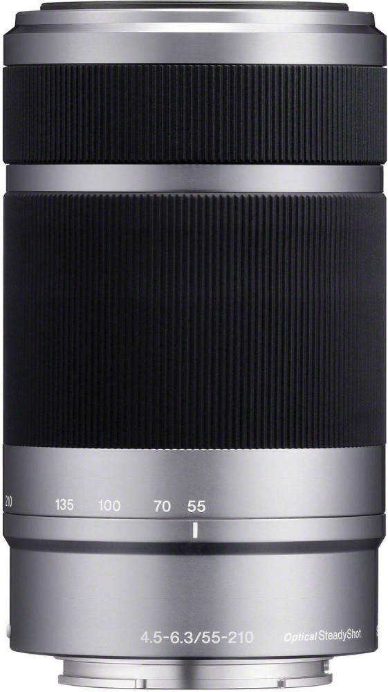 SONY E 55-210mm f/4.5-6.3 OSS E-Mount Silver Telephoto Zoom Lens