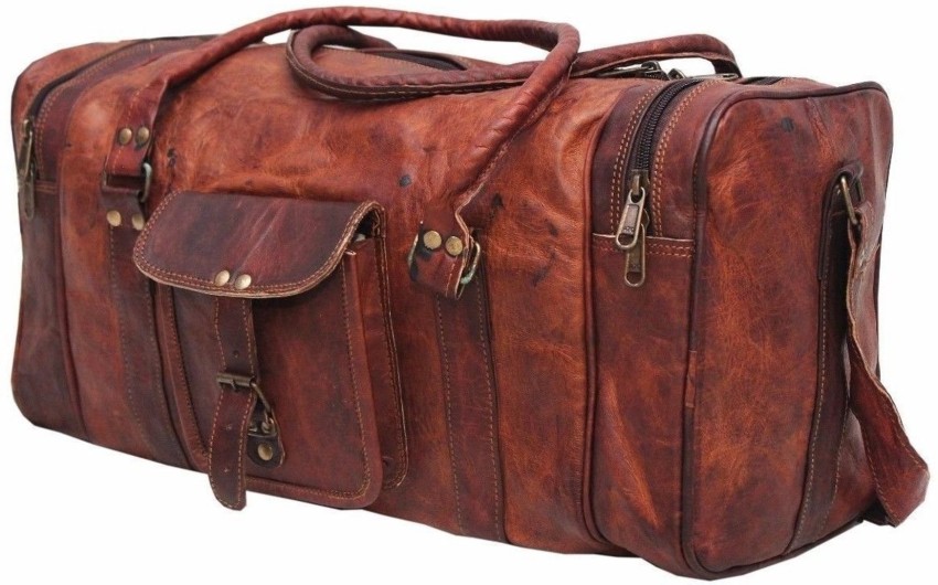 Craftshades - Multipurpose Handcrafted Leather Travel Bag | 100% Genuine  Leather