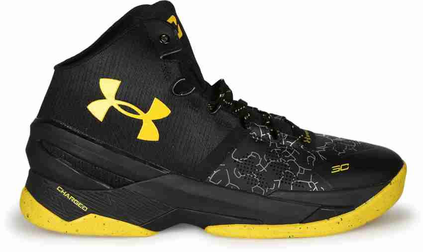 under armour curry 2 men yellow