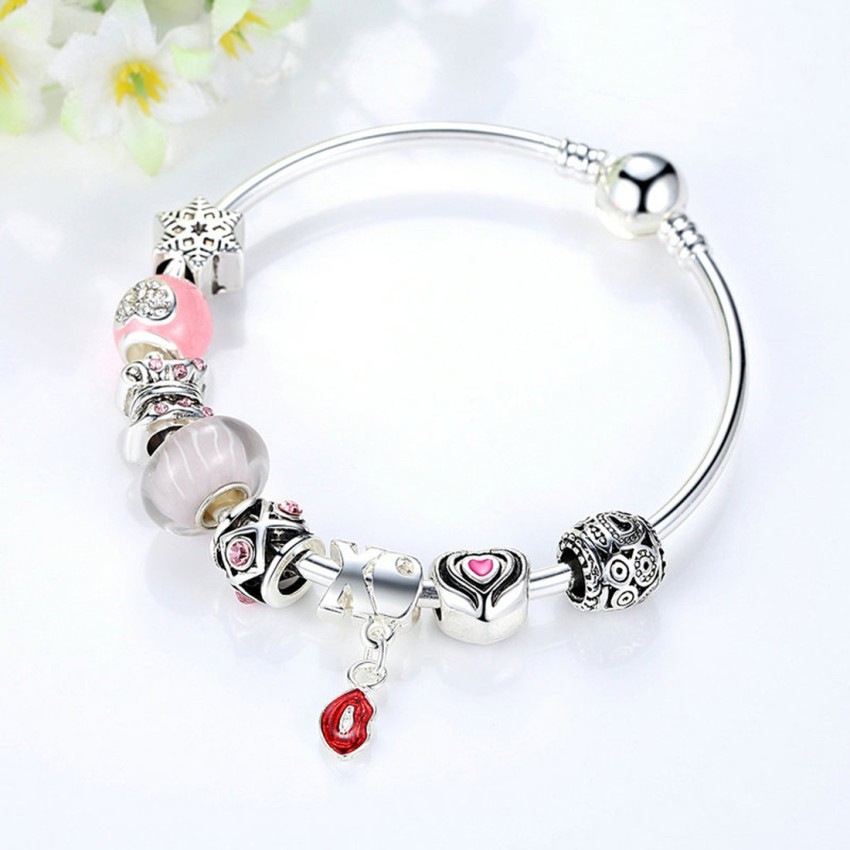 Pandora Rose Gold Charm Bracelet  Authentic Pandora Rose Gold Charm - New  Rose Gold - Aliexpress