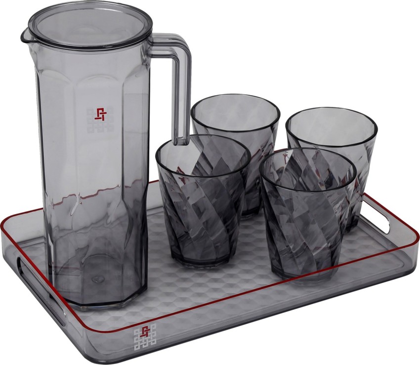 Diamond Cold Water Glass Set With Lid 3pcs Glass Jug Set - Buy Water Jug  Set,Glass Water Jugs,Water Jug With Glasses Product on