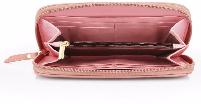 Caprese Andra Blush Pink Stitched Wallet